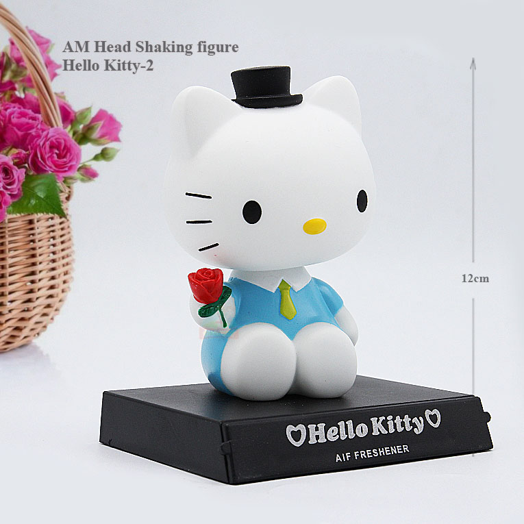 AM Head Shaking Figure : Hello Kitty-Sky blue